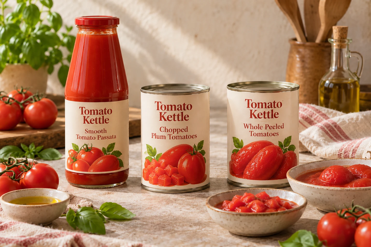 Tomato pantry and pasta sauces collection